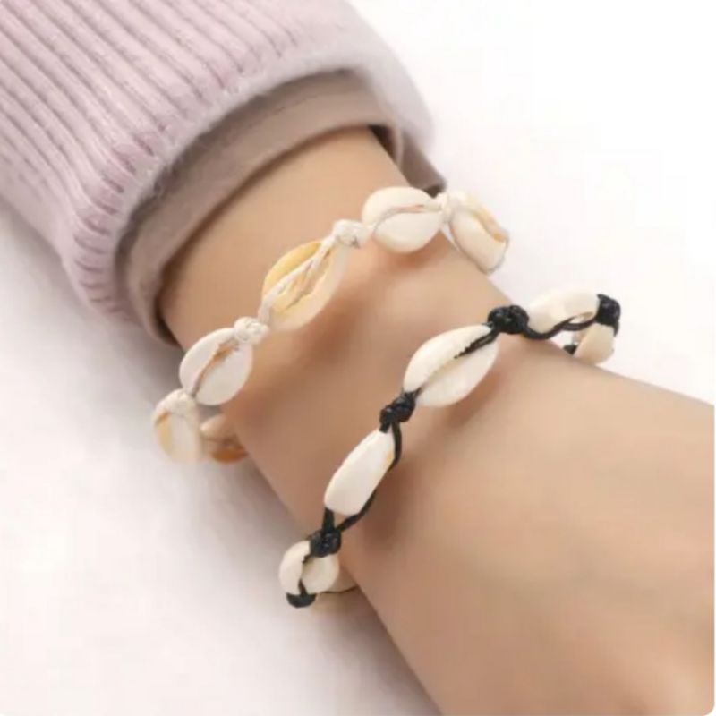 GELANG KERANG/GELANG KERANG LAUT/KERAJINAN KERANG/GELANG UNIK/SUPPLIER GELANG/SEASHELL BRACELET/CLAM-1