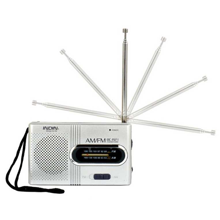 koleksi INDIN Portable AM/FM Radio Player Loudspeaker - BC-R21