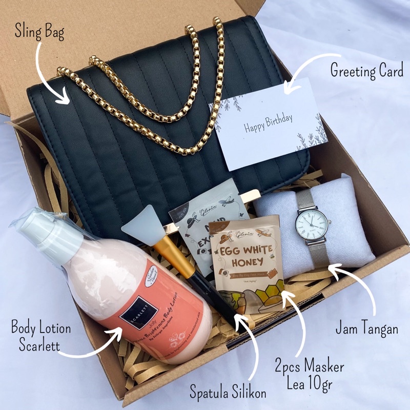 [V-SCRT]GIFT BOX BODY LOTION SC*RLET TAS CEWEK/KADO ANNIVERSARY/KADO PACAR/KADO VALENTINE/KADO WEDDING/KADO WISUDA/HAMPERS LEBARAN/HAMPERS RAMADAN/HADIAH ULANG TAHUN/HAMPERS TAS SALEMPANG CEWEK /HAMPERS NATAL/HAMPERS TAHUN BARU/KADO VALENTINE