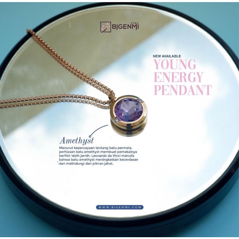 Kalung kesehatan , kalung Amethyst Bigenmi