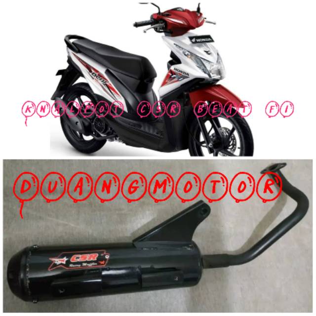 Knalpot racing model standar beat fi 2013 merek csr mkerbem