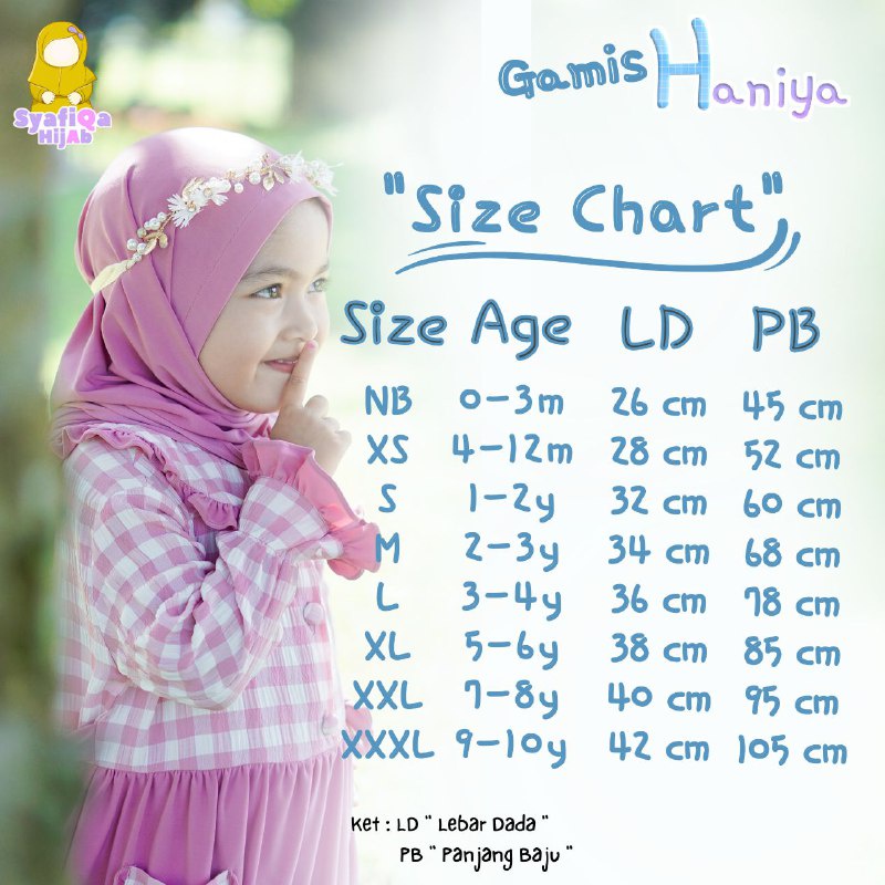 Gamis Anak Haniya By Syafiqa Hijab