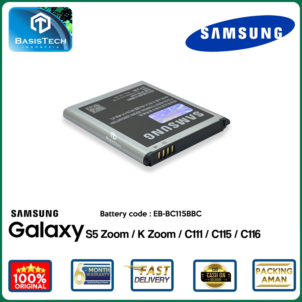 BATERAI SAMSUNG S5 ZOOM - S4 ZOOM - C111 C115 C116 - EB-BC115BBC - ORI