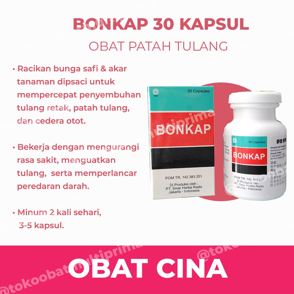The Musk Fracture Bone Joining Pill Bonkap - Obat Herbal Cina Patah Tulang Nyeri Sendi