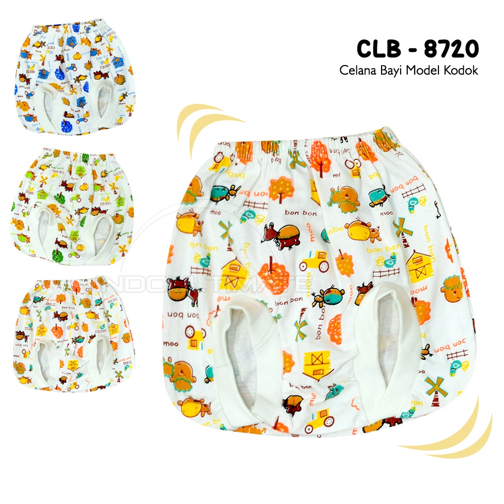 1pcs Celana Pendek Bayi Celana Popok Bayi Celana Bayi Baru Lahir Newborn Celana Pop Bayi Celana Diaper Bayi Baru Lahir Celana Anak Bayi Celana Bayi Harian Celana Bayi Motif Celana Kacamata CLB-8720