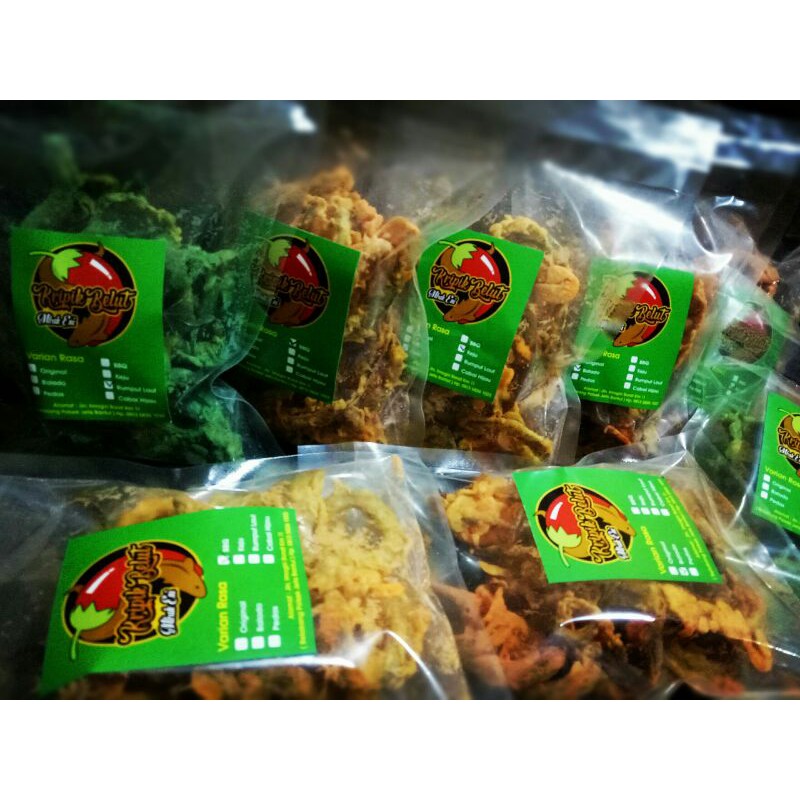 [COD]Snack keripik belut sawah#anekarasa#balado,original,rumput laut,keju,BBQ,pedas#home made renyah