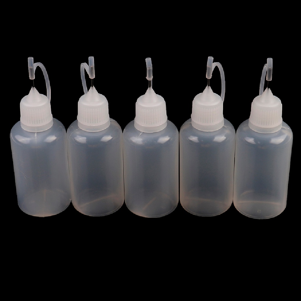 [tiantianbaofu] 5Pcs 30ml plastic DIY paper quilling glue applicator needle squeeze bottle Boutique