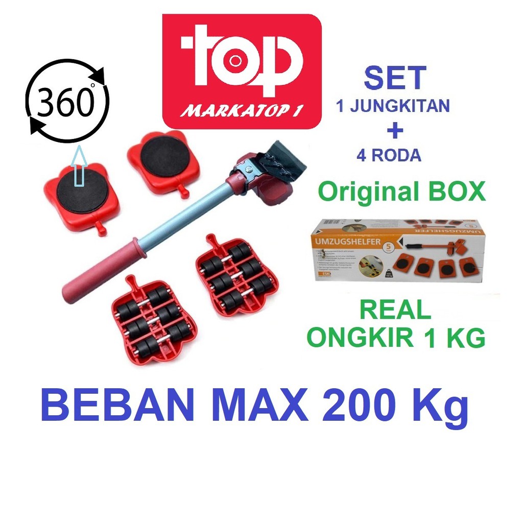 ORIGINAL SET JUNGKITAN RODA ALAT BANTU PINDAH RODA ALAT BANTU ANGKAT furniture mover tool AA