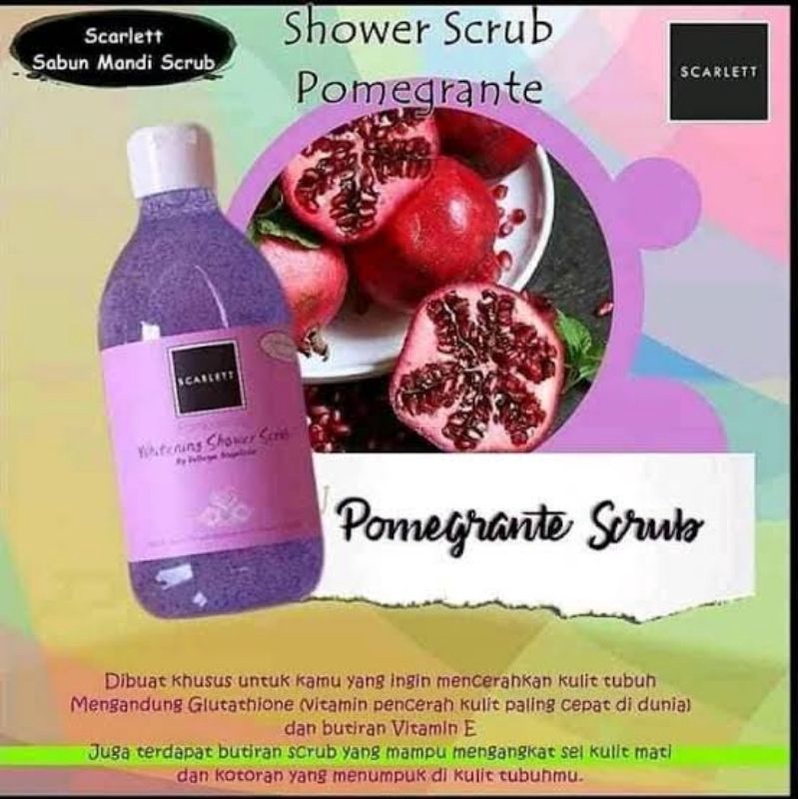 SCARLETT BRIGHTENING SHOWER SCRUB Original Bpom