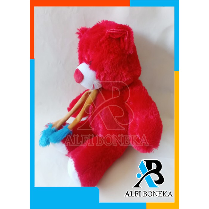 [ BISA COD ] Boneka Teddy Bear Syal Tengah Ukuran L Lembut dan halus