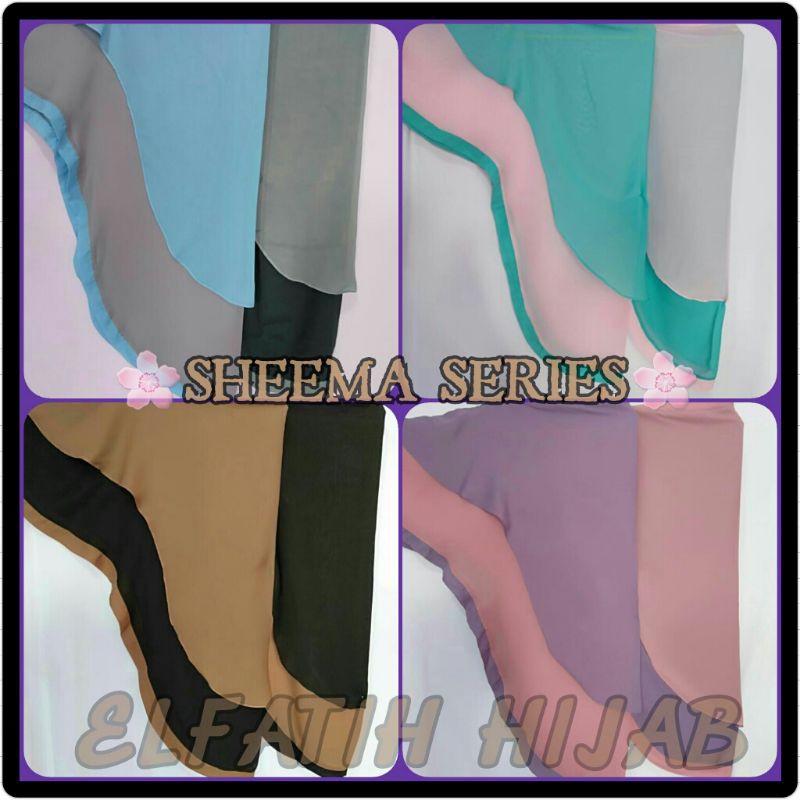 Sheema hijab || Hijab Instan Dua Layer