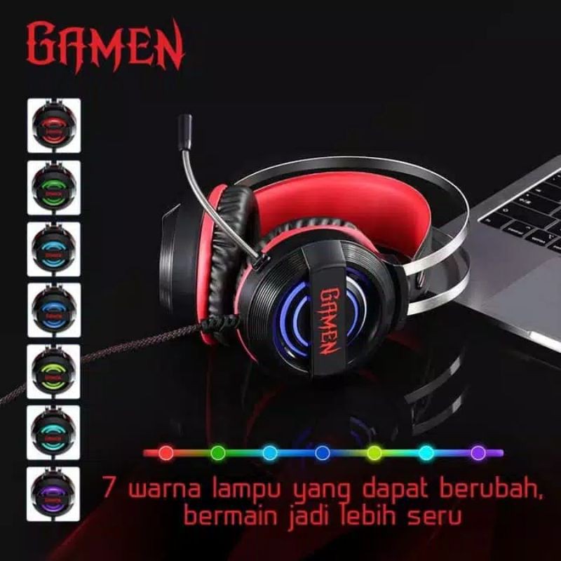 headsed gaming GAMEN GH1100 3D stereo