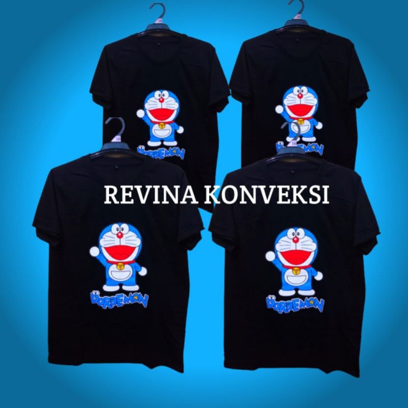 KAOS DISTRO DORAEMON KAOS PRIA WANITA. PRIA KAOS ANIME NOBITA