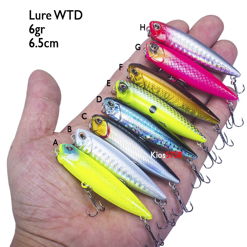 Lure WTD 6gr 6,5cm - Umpan Pancing Top Water UL Stick Bait Pencil WTD