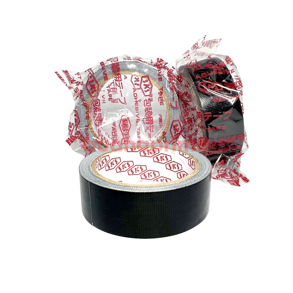 

Lakban Kain SKS 33 mm x 10 Meter Hitam Linen Tape 1.5 Inch Cloth Tape SZ