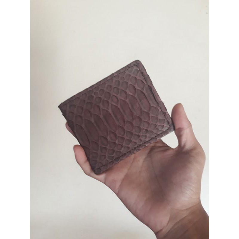 Dompet pria / dompet cowok kulit ular phyton asli 100% / fashion cowok / dompet murah / berkualitas