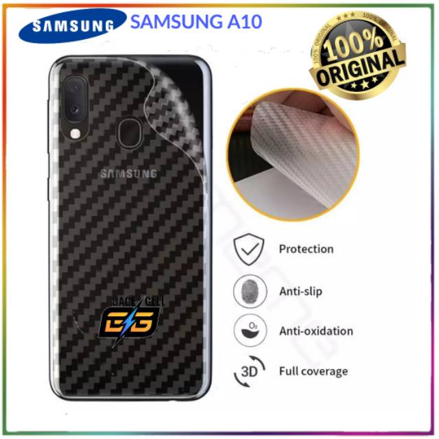 Stiker Garskin Carbon Samsung A10.A20.A30.A50.A70 Stiker Garskin Carbon Belakang Hp High Quality