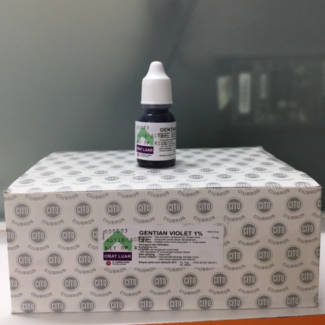 GENTIAN VIOLET 10ML CITO CIUBROS | OBAT SARIAWAN | BAU MULUT |perbotol