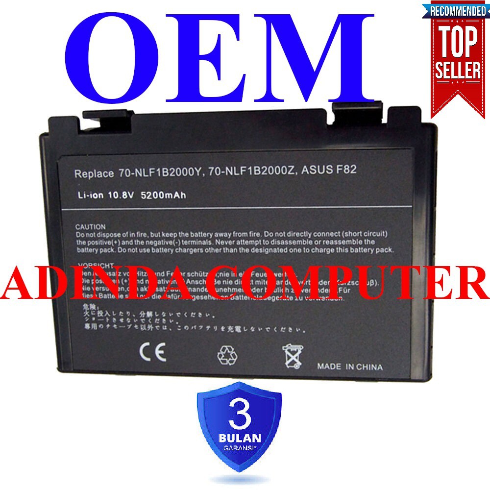 Baterai Asus F82 F83S K40 K40E K40ie K40N K40i K40ib K40IL K40s