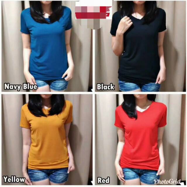 Oblong pendek/ Kaos Pdk  V.neck