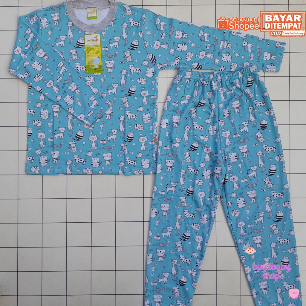 Setelan Kaos Lengan Panjang Celana Panjang Velvet Junior anak usia 3 dan 9 Tahun 1 PCS