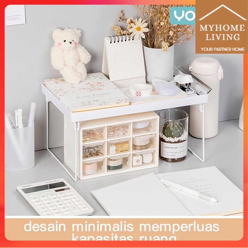 Myhome Meja kecil / Rak mini / rak kosmetik / meja kecil kamar / meja rias minimalis / hiasan meja