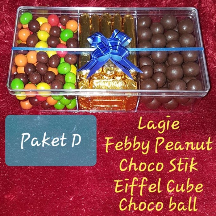 

Bf31Gf Paket Cokelat Lebaran / Parcel Coklat Mix Lagie Toples Sekat 3 /3D - Choco Stick Gdf601