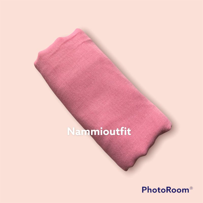 Hijab Segi Empat Paris Premium Free Gift-Sweet pink