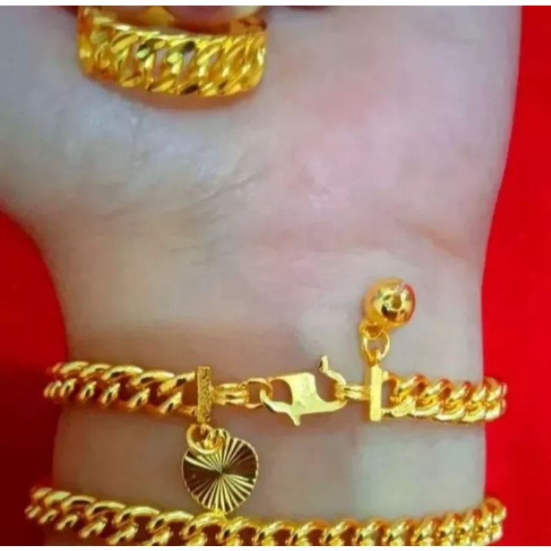 Gelang Tangan Rantai Free Cincin Rantai Paling Laris Anti Karat