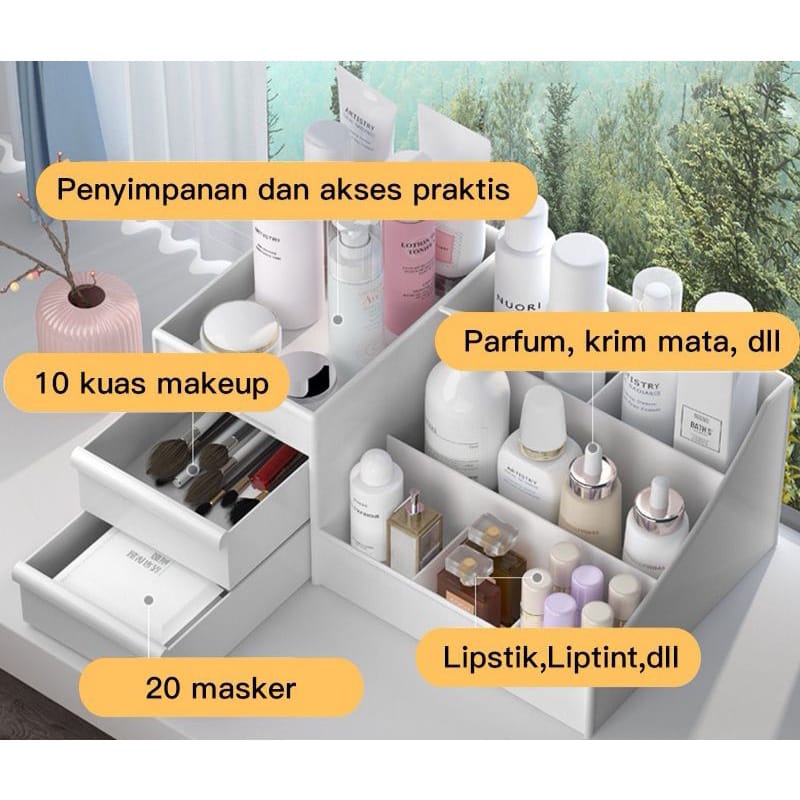 [DGB] RAK KOSMETIK LACI BESAR DRAWER KOTAK PENYIMPANAN MAKE UP COSMETIC STORAGE