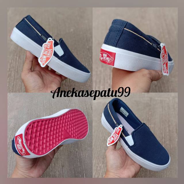 Sepatu Vans Slip On Wanita - Sepatu Casual Cewek -  Sepatu Kerja Kuliah Santai