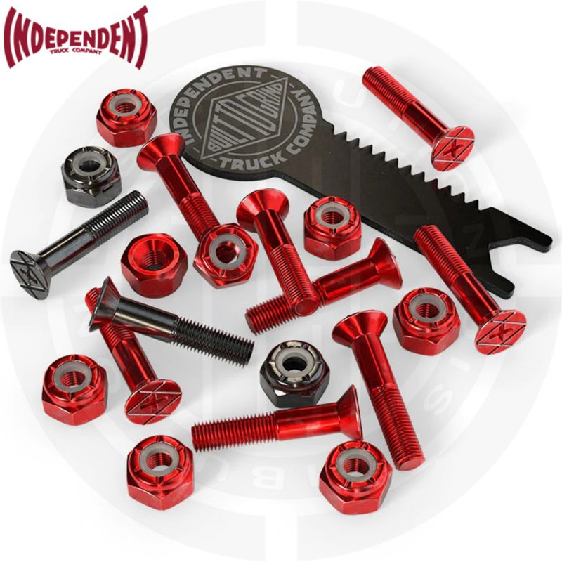 INDEPENDENT Genuine Parts 1in Phillips Hardware Red/Black Pk/10 W/Tool