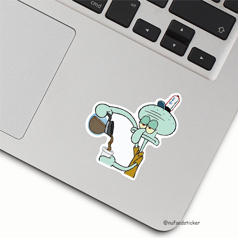 

Squidward Taking Coffee Sticker