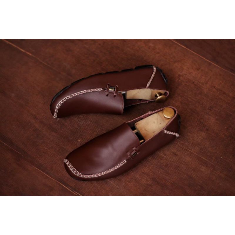 Sepatu Loafers Kasual Pria Hitam Coklat Sepatu Casual Pria Antislip JH1909