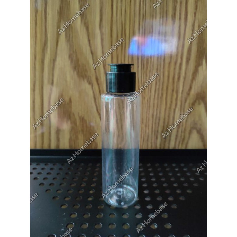 Botol Fliptop 100ml Natural Fliptop Hitam - Botol PET 100ml Fliptop Jamur - Botol RF 100ml Fliptop