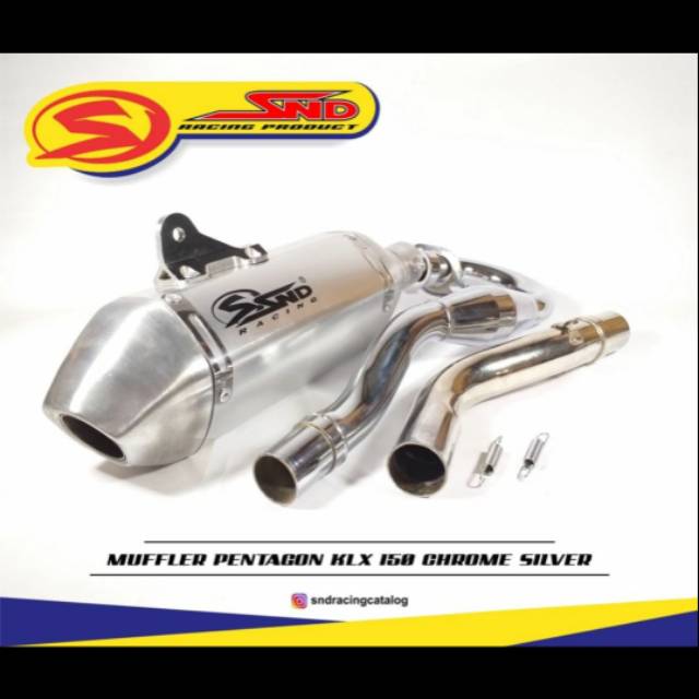Knalpot KLX 150 SND PENTAGON CROME