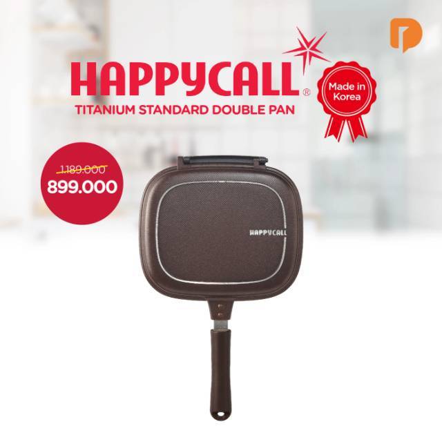 Alat masak ori Korea Teflon pan happycall TITANIUM STANDARD DOUBLE PAN