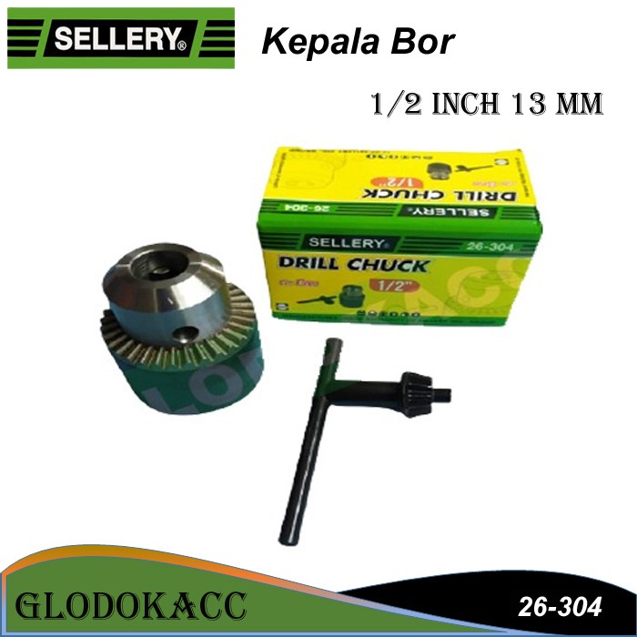 Kepala Bor 1/2 inch 13 mm / Sellery Drill Chuck 26-304