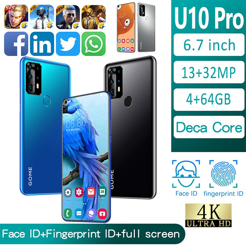 Hp Android Gome U10 Pro Ram 4gb Rom 64gb Jaringan 4g Smartphone 6 7 Shopee Indonesia