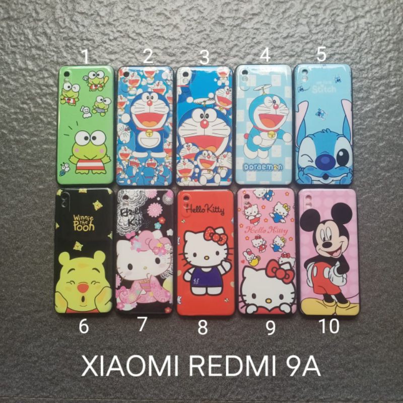 Case gambar Xiaomi Redmi 9A motif cewek ( 9 motif ) soft softcase softshell silikon cover casing kesing housing