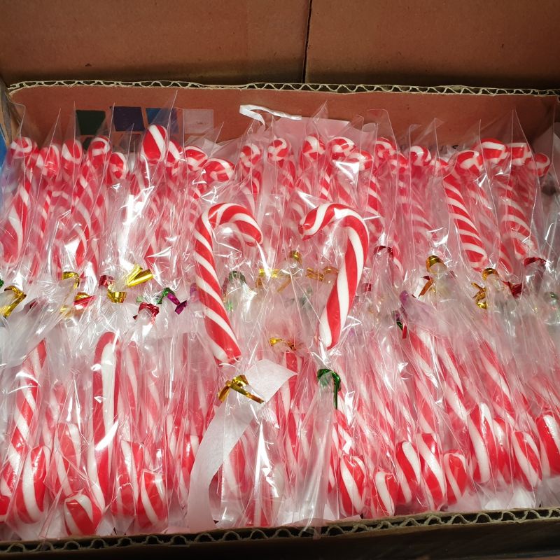 

Permen Tongkat Natal - Candy Cane uk 7cm isi 50