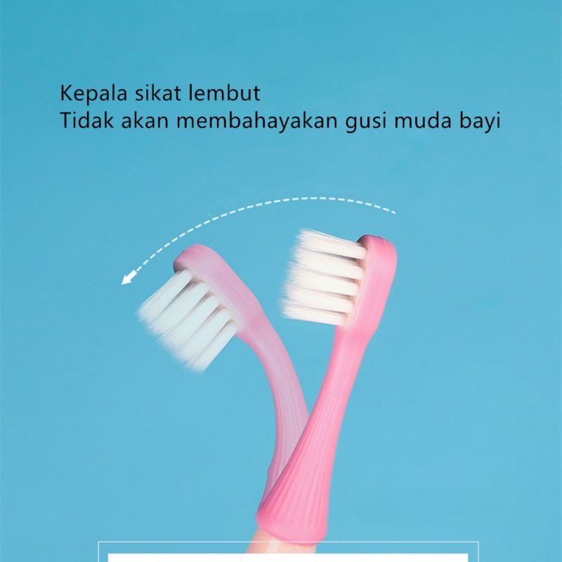 [rumahbayipdg] sikat gigi anak set isi 3 toothbrush  2-10 thn