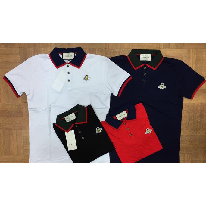 Kaos Kerah Gucci Premium Import Quality Best Seller 4 Warna Kerenz .Aruansy.Olshop