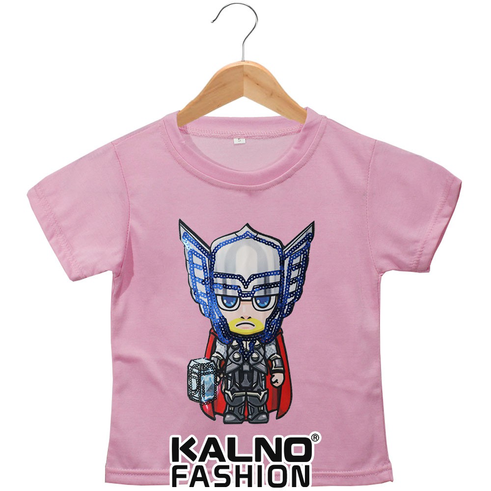 kaos baju anak THR umur 1 - 7 tahun, baju anak super hero, baju anak karakter