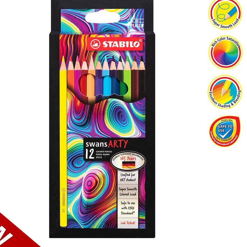 

Klik Beli STABILO swans ARTY Colored Pencils 12 pcs / Pensil Warna isi 12 pcs++