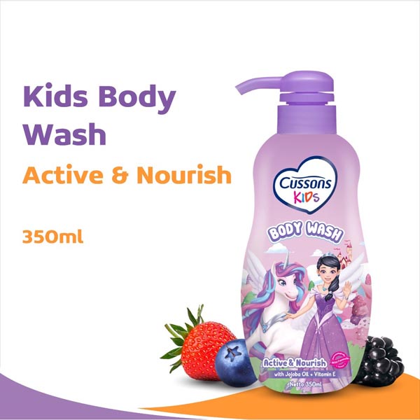 [PUMP 280ML] Cussons Kids Body Wash Active &amp; Nourish | Unicorn Soft &amp; Smooth | Hot Wheels Fresh &amp; Clean - Sabun Mandi Anak_Cerianti