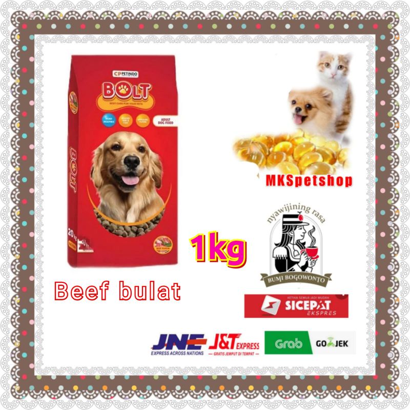 Bolt Dog Beef Bulat 1kg