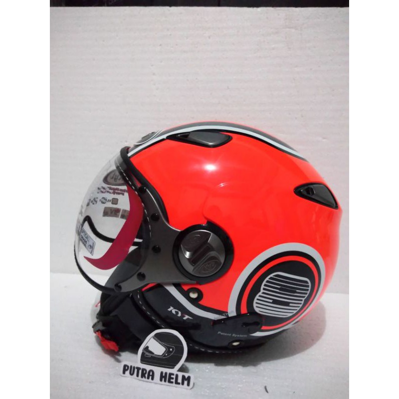 KYT Elsico Super Fluo #1 Red Fluo/Black