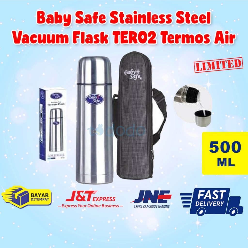 Baby Safe Stainless Steel Vacuum Flask 500ml TER02 Termos Air