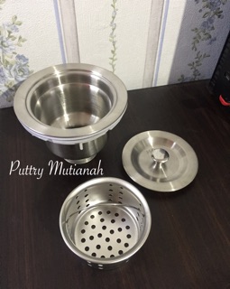 Bak Cuci Piring 2 lubang Stainless/Kitchen Sink ukuran 110x50cm